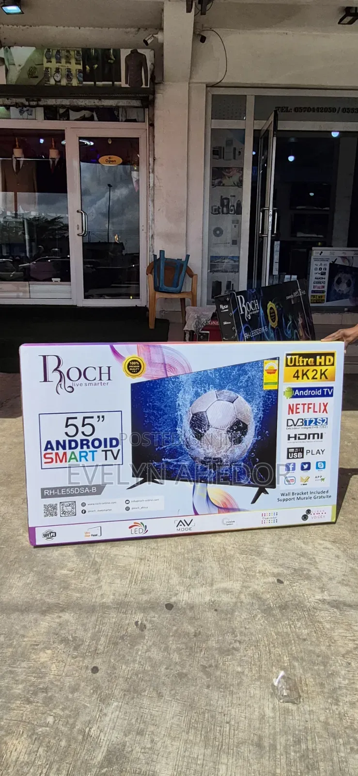 Smooth Edgeless Roch 55 Inches Smart Android Tv Uhd Available