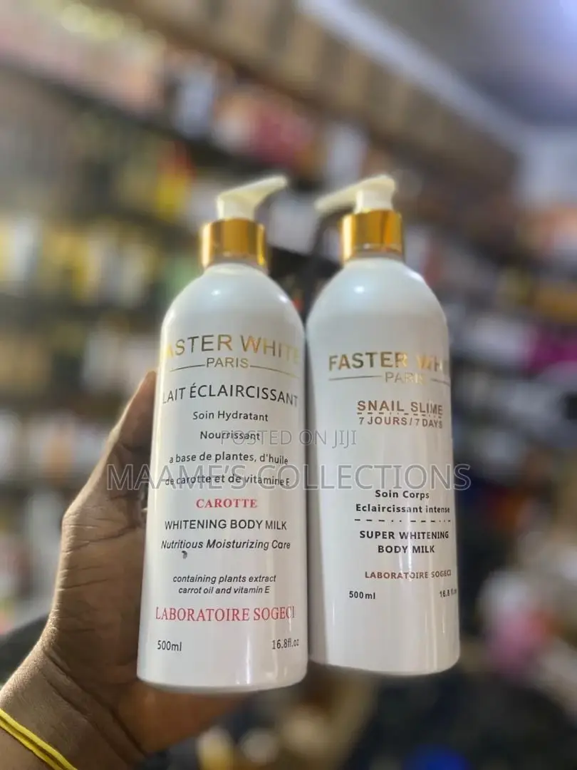 Faster White Paris Whitening Body Milk.