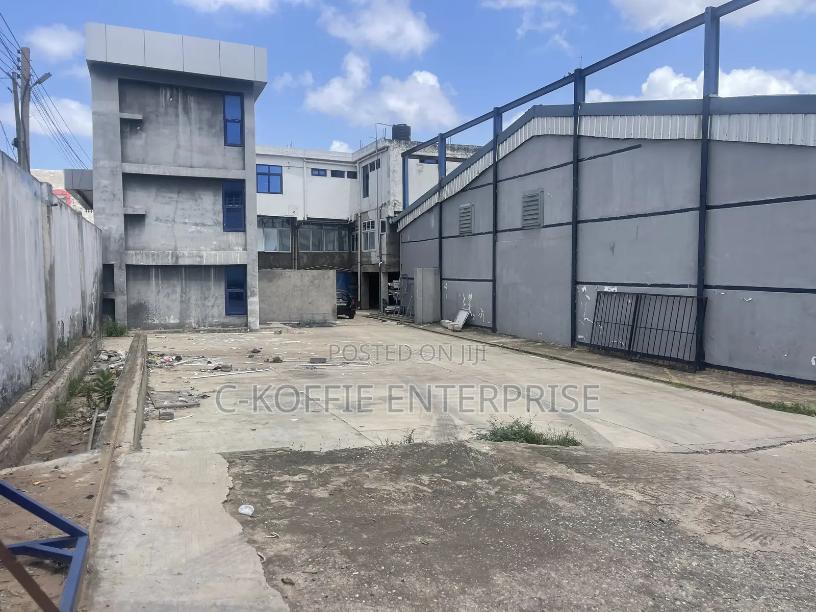 3,000 SQM Warehouse + Showrooms, Offices and Apartments at Achimota