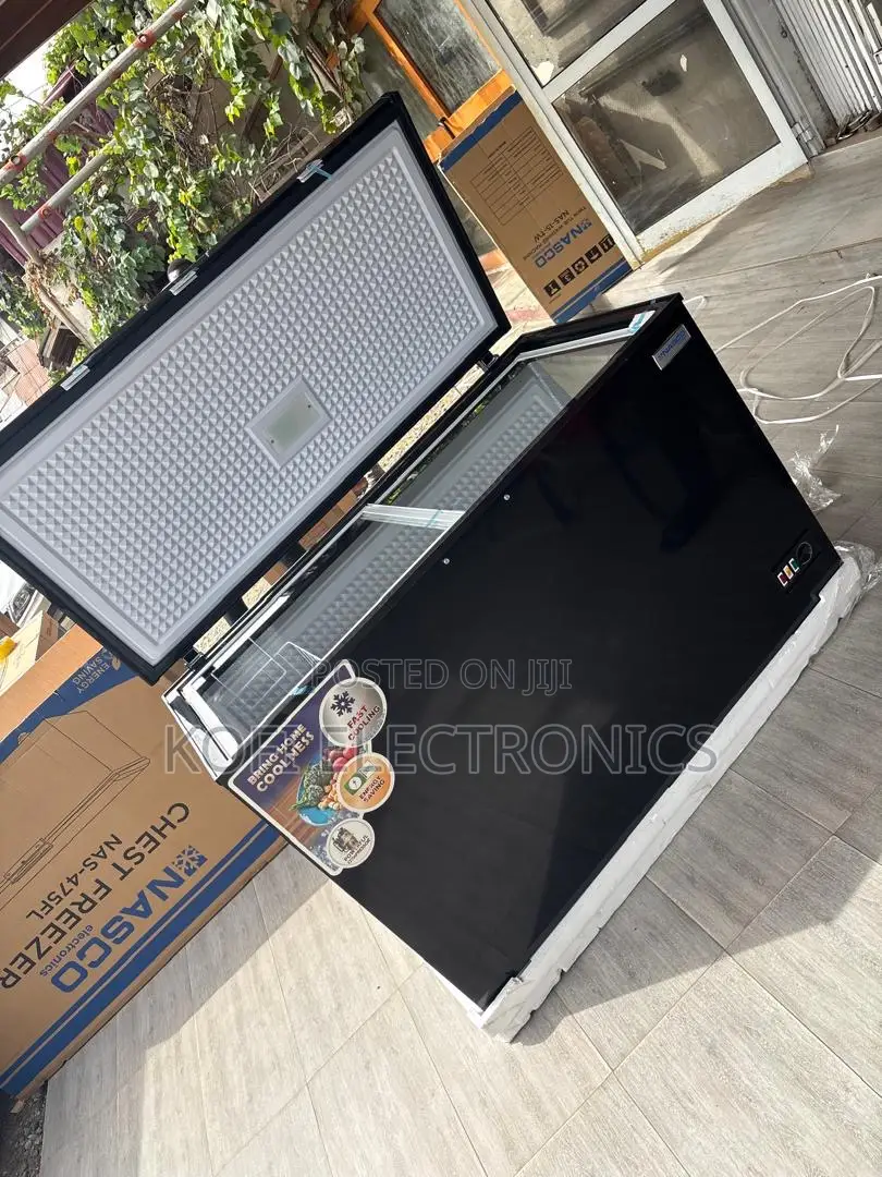 Nasco 400l Heavy Duty Black Chest Freezer