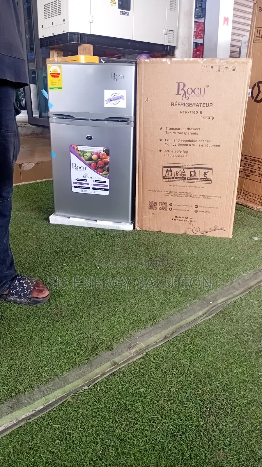Roch RFR-110d-B Low Power Consumption Fridge 85l