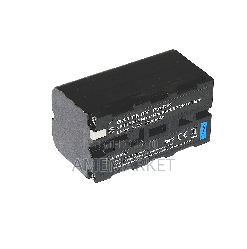 Np-f770 4800mah Li-ion Rechargeable Video Battery