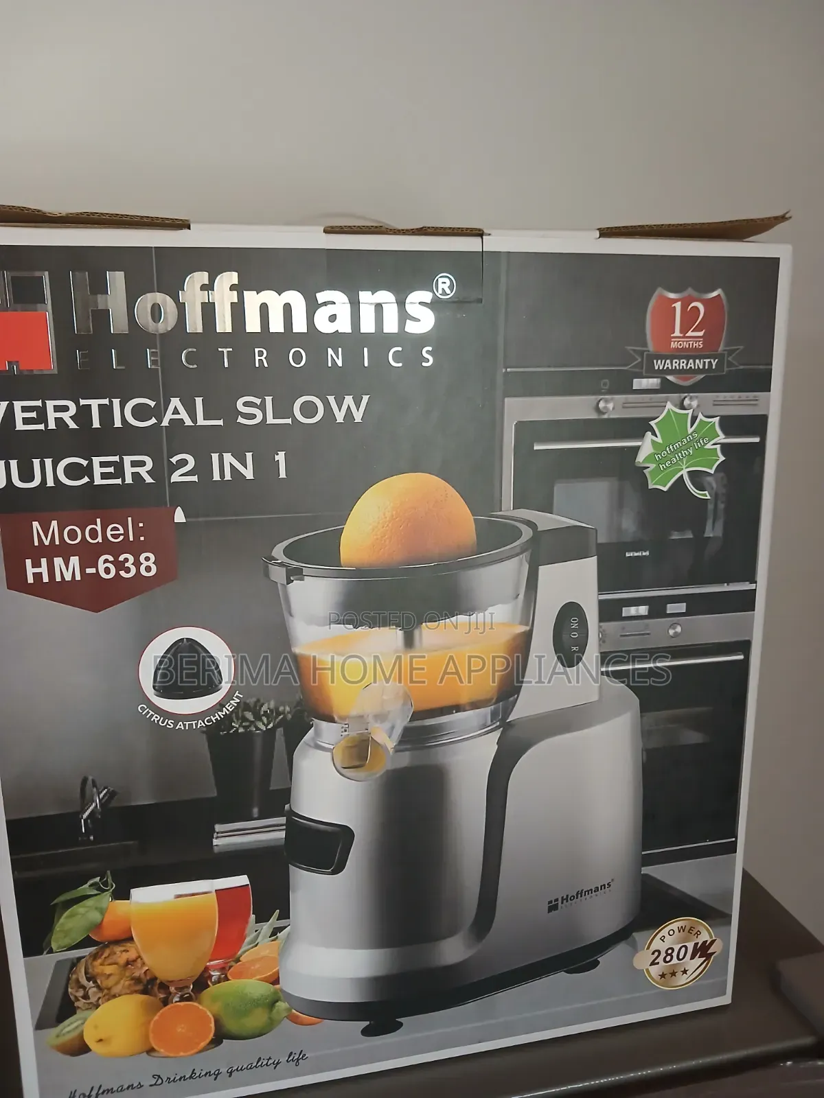 Hoffamns Electronic Slow Juicer 2in1
