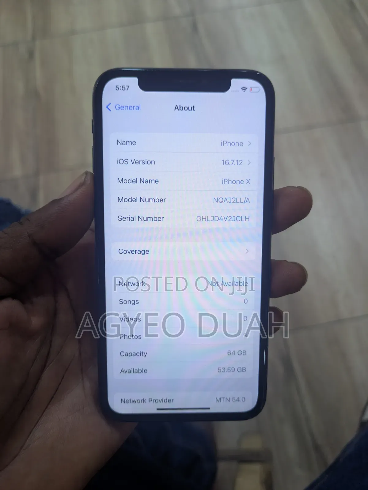 Apple iPhone X 64 GB Black