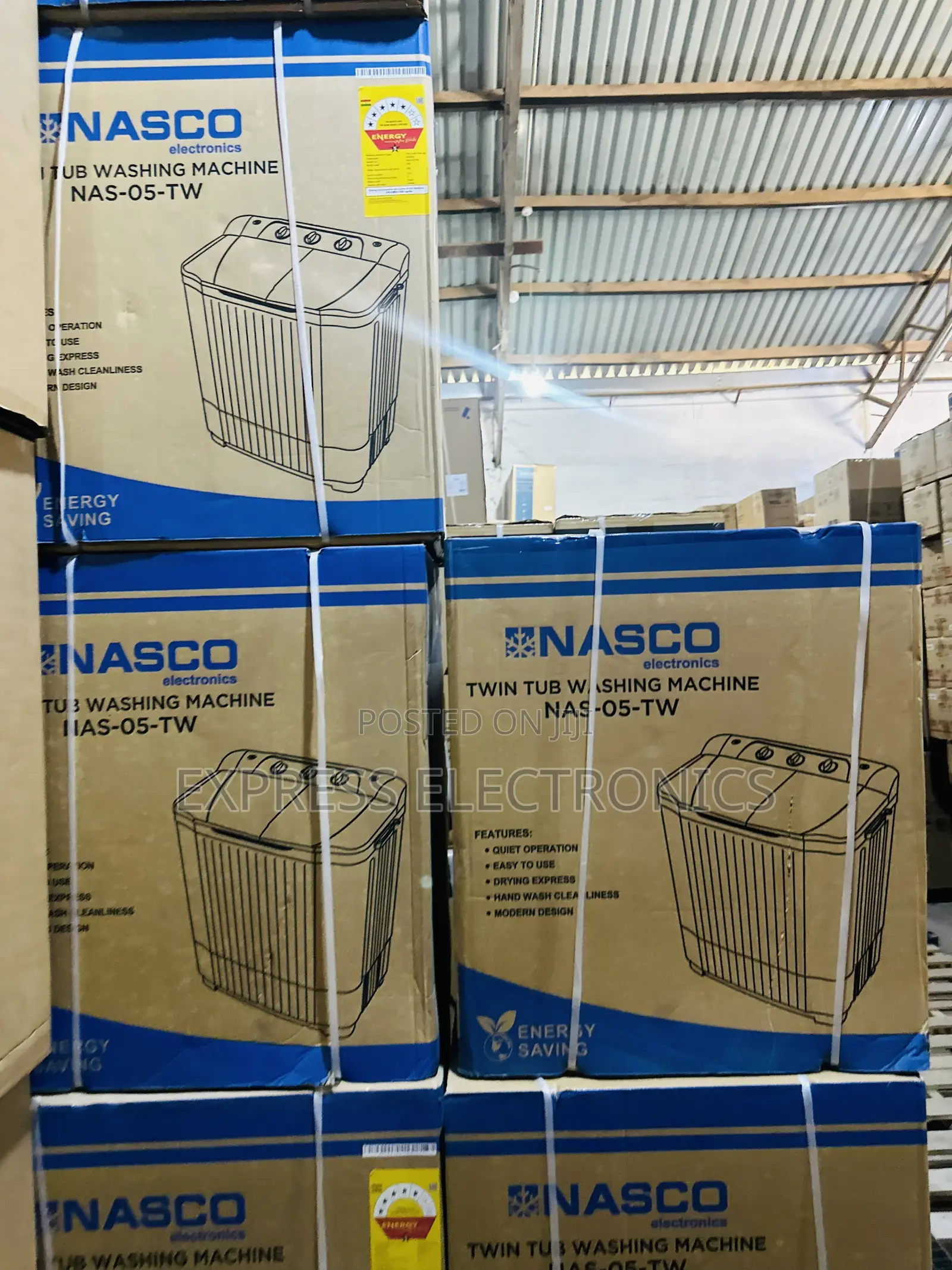 5kg Topload Twintub Semi Automatic Nasco White