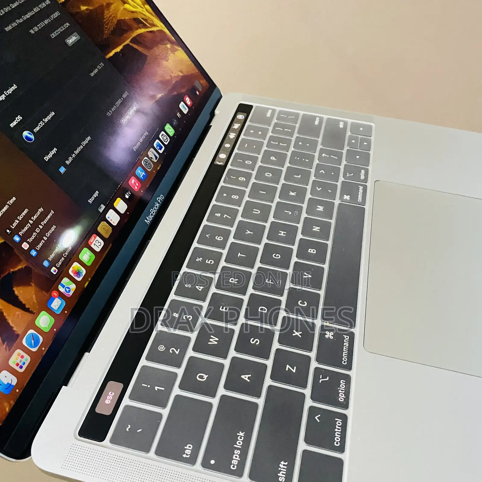 Laptop Apple MacBook Pro 2019 16GB Intel Core i7 SSD 256GB