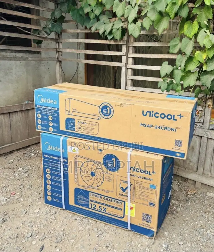 Sleek Midea 2.0hp Split Type Air Conditioner(Dual Inverter) White.