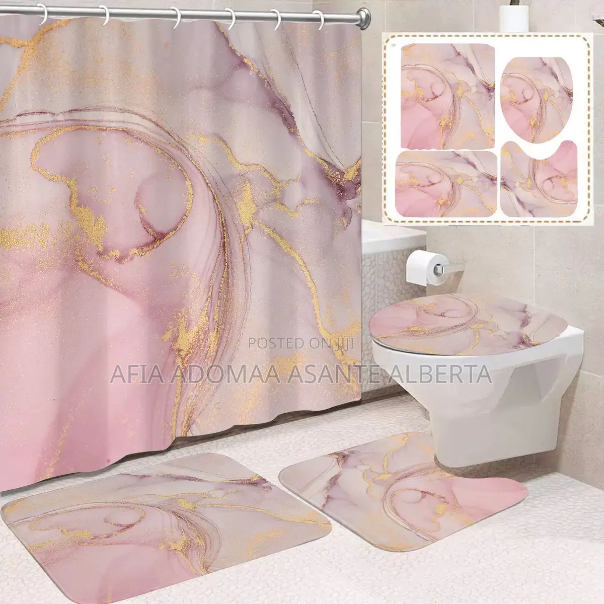 4 Pieces Set Bathroom Accessories