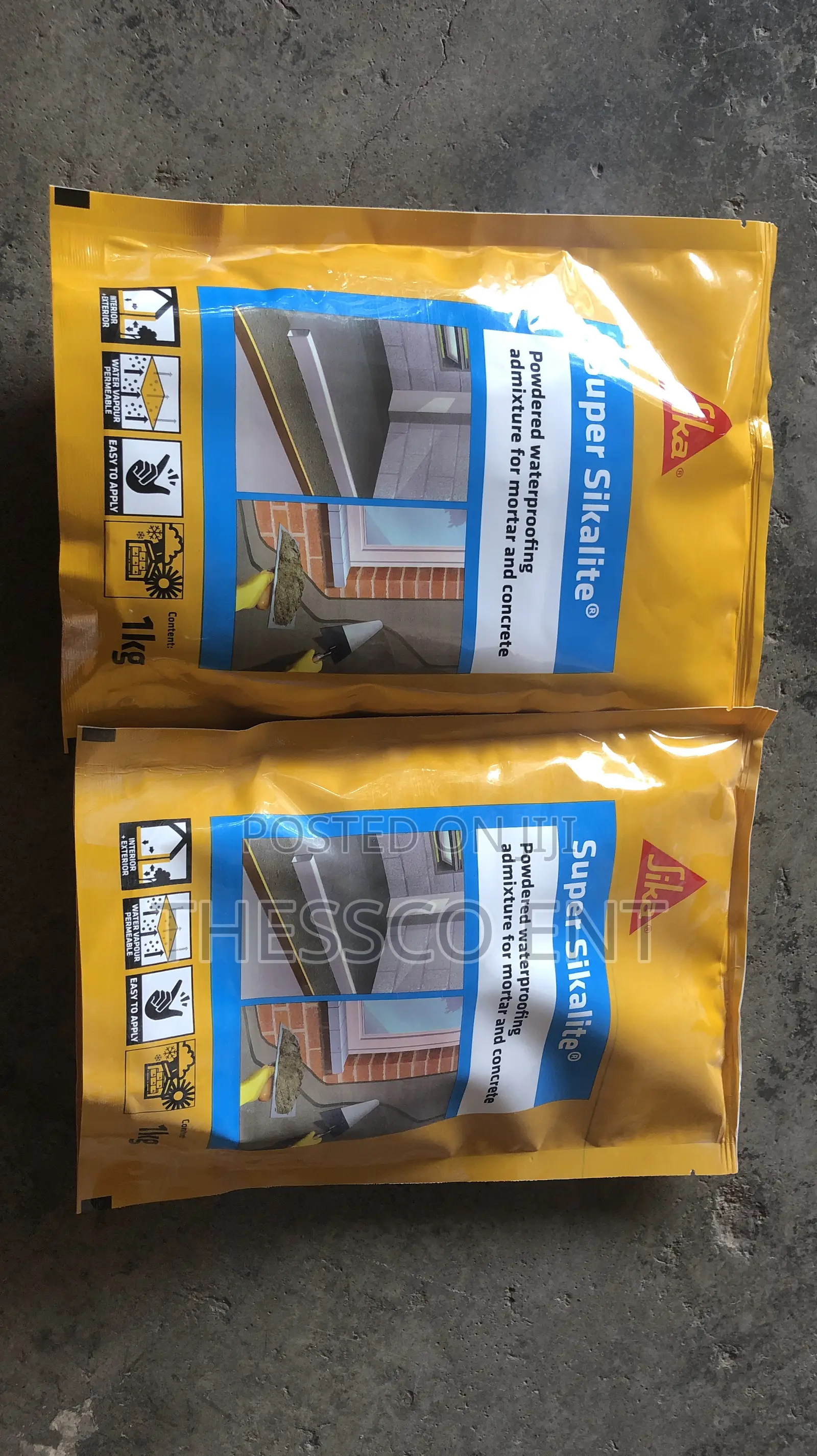 Powdered Waterproofing Mixture for Mortar and Concrete