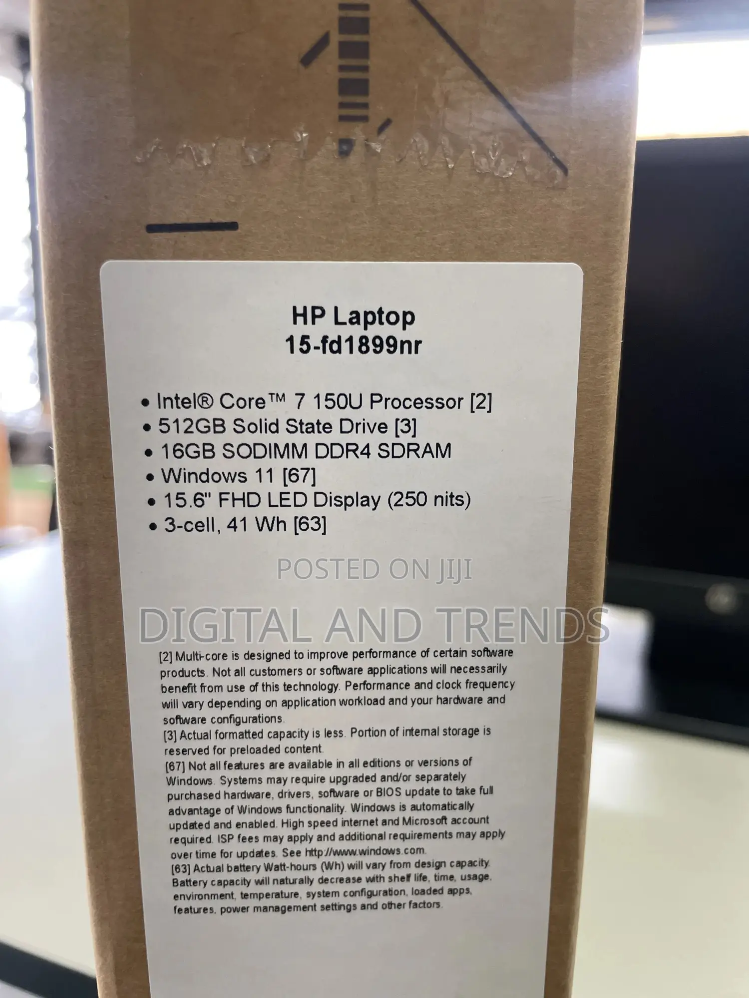 New Laptop HP 15 16GB Intel Core 7 SSD 512GB