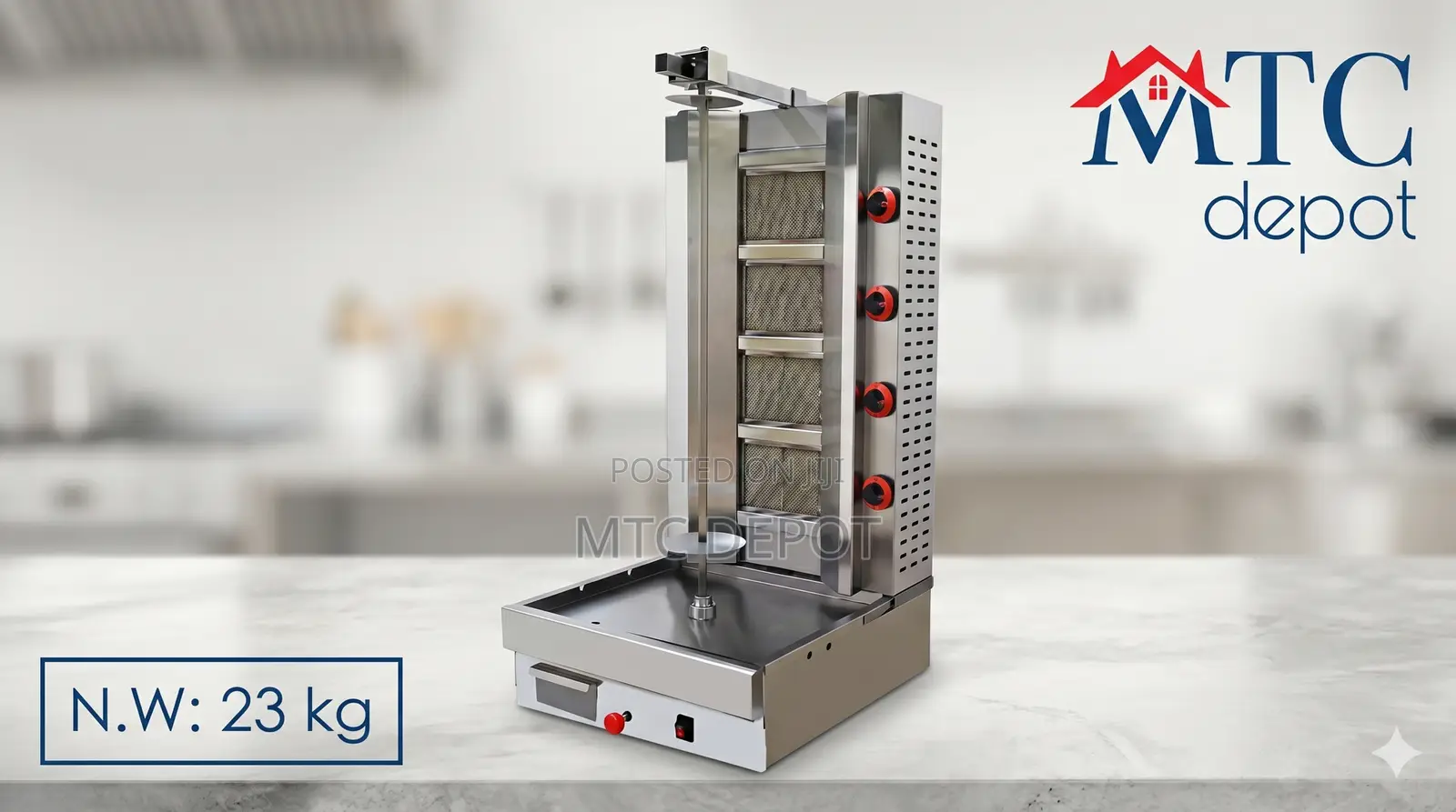 4 Burners Gas Doner Kebab