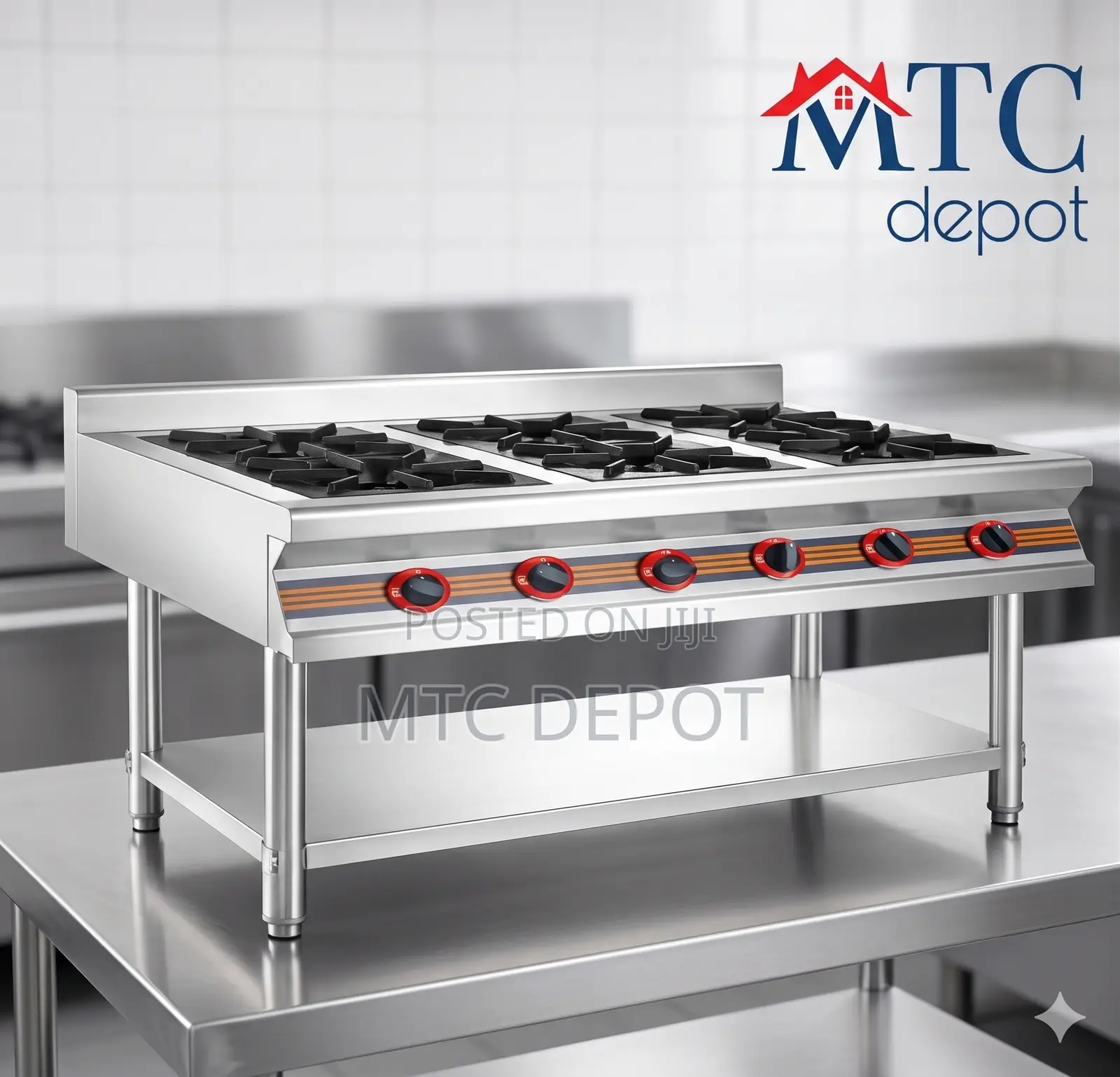 6 Heads Gas Stove Burner