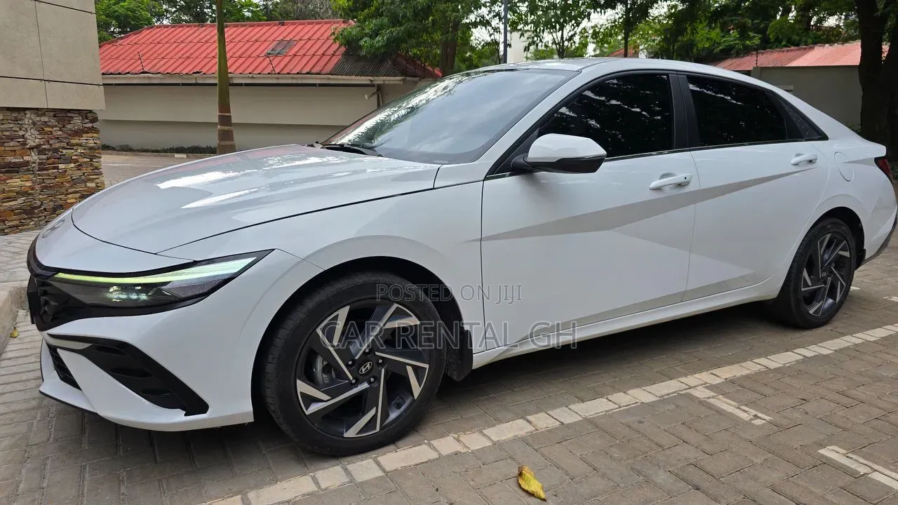 2026 Hyundai Elantra (White) for Rent – Brand New Luxury Feel