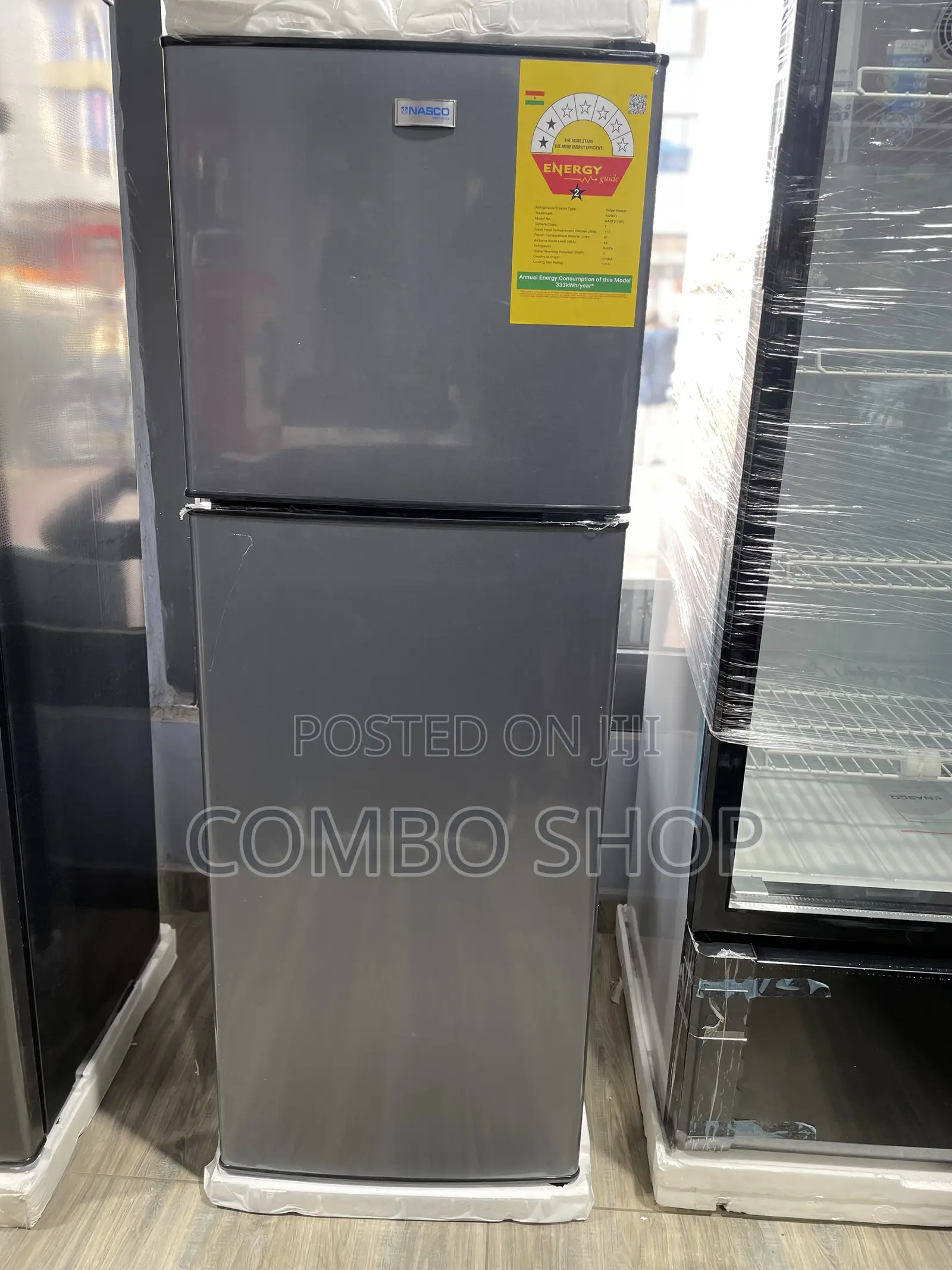 Nasco 158l Double Door Fridge