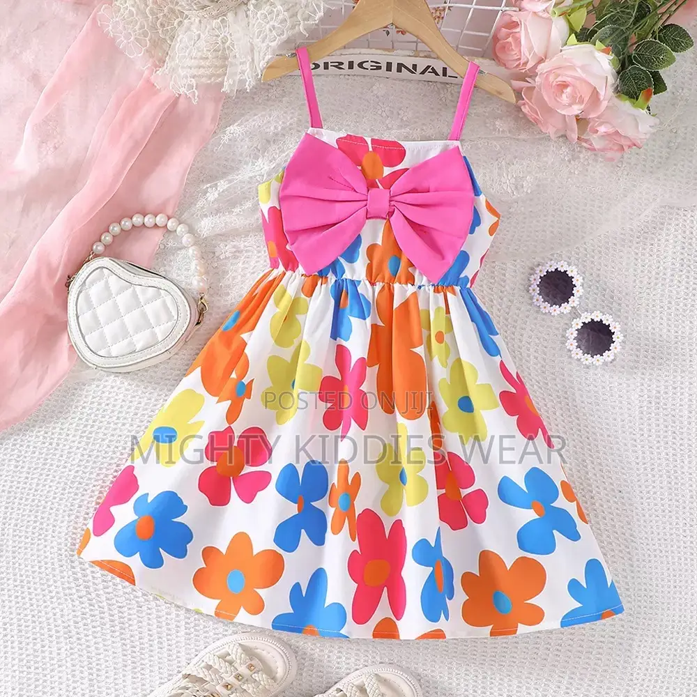 Girls Sleeveless Floral Print Outfits Ages 2-5yrs Only