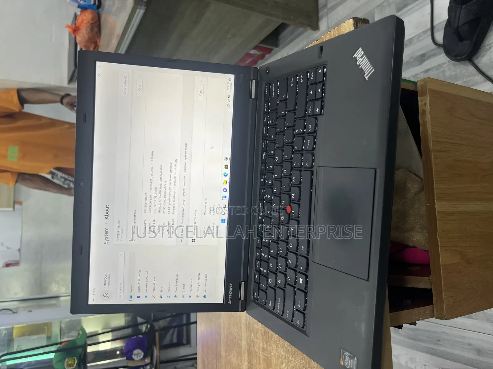 Laptop Lenovo ThinkPad T440p 8GB Intel Core i7 SSD 128GB
