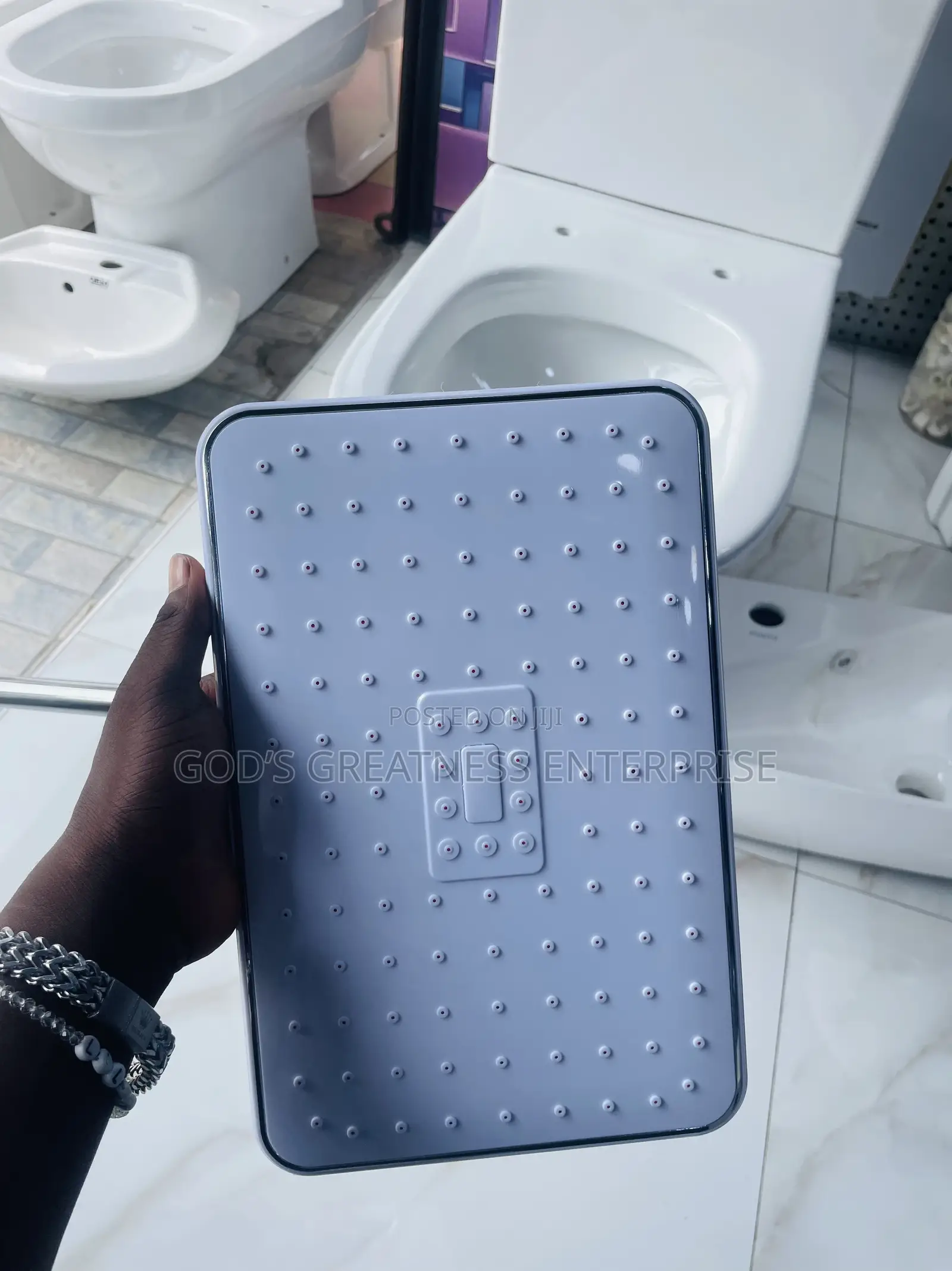 Plastic And Metal Shower Arm