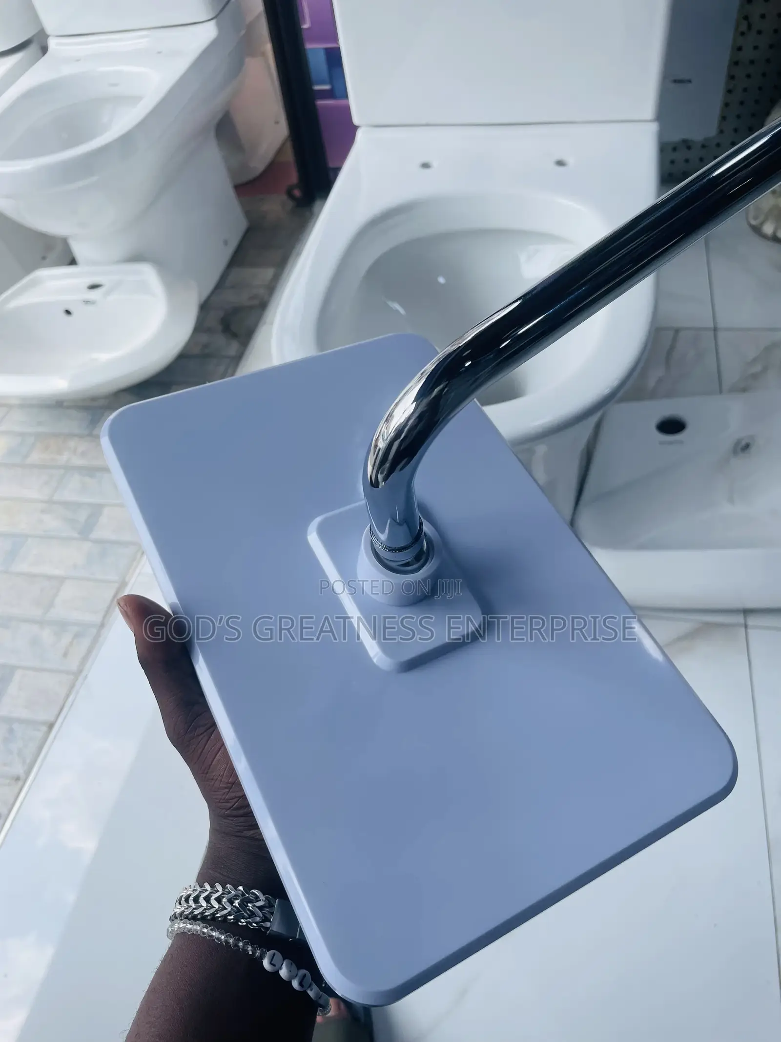 Plastic And Metal Shower Arm