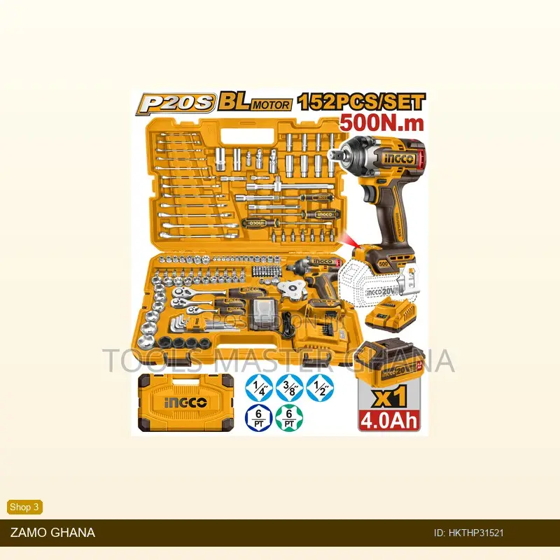152 PCS Cordless Impact Wrench Tools - Hkthp31521