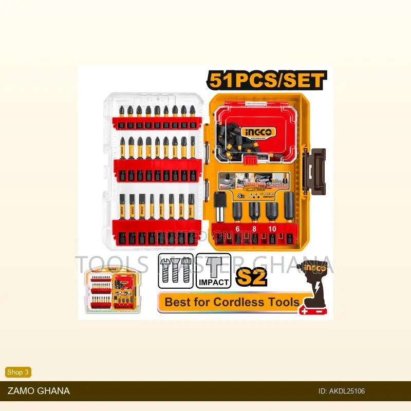 51 PCS Impact Screwdriver Bits - Akdl25106