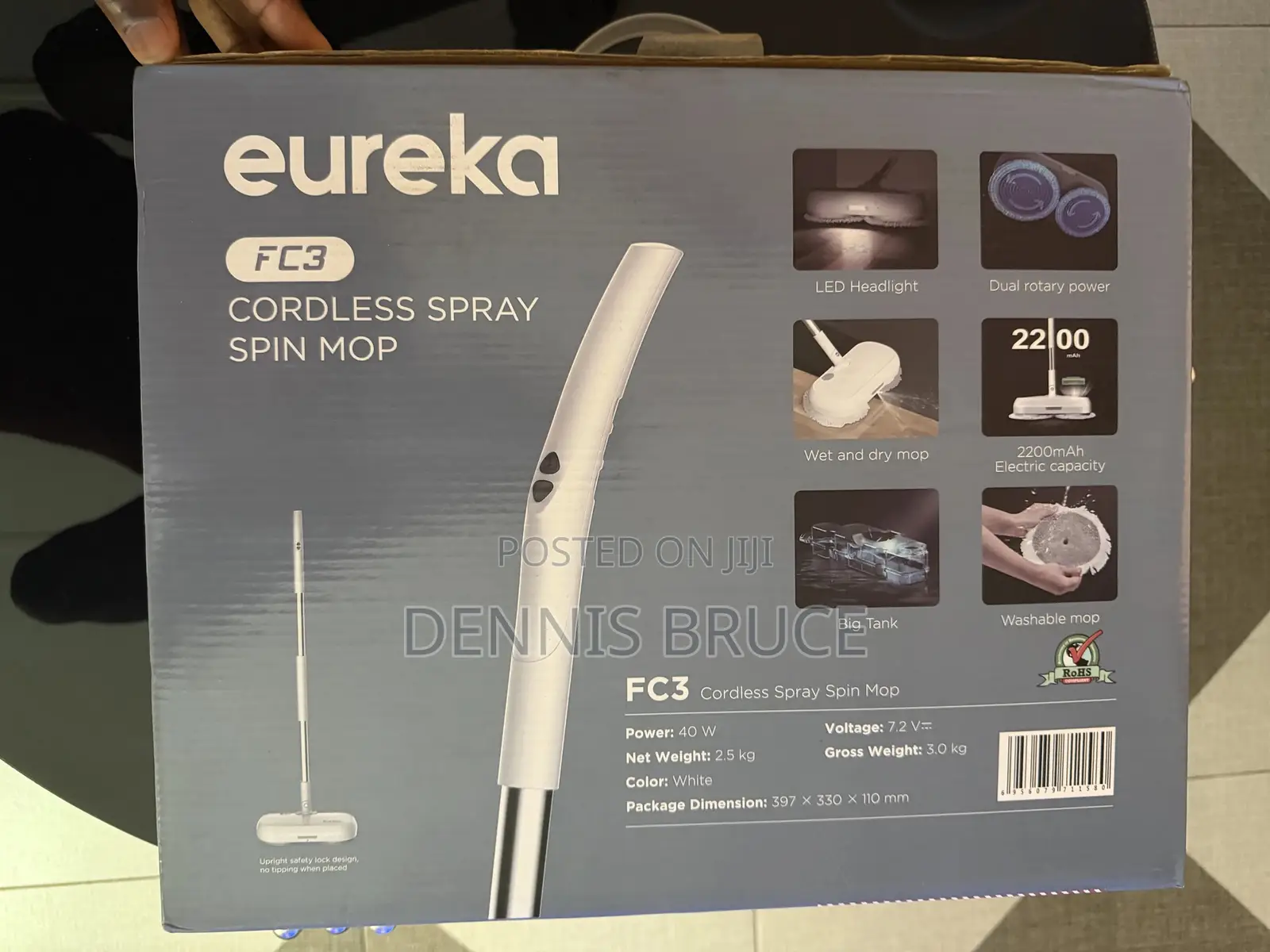 Eureka Cordless Spray Mop