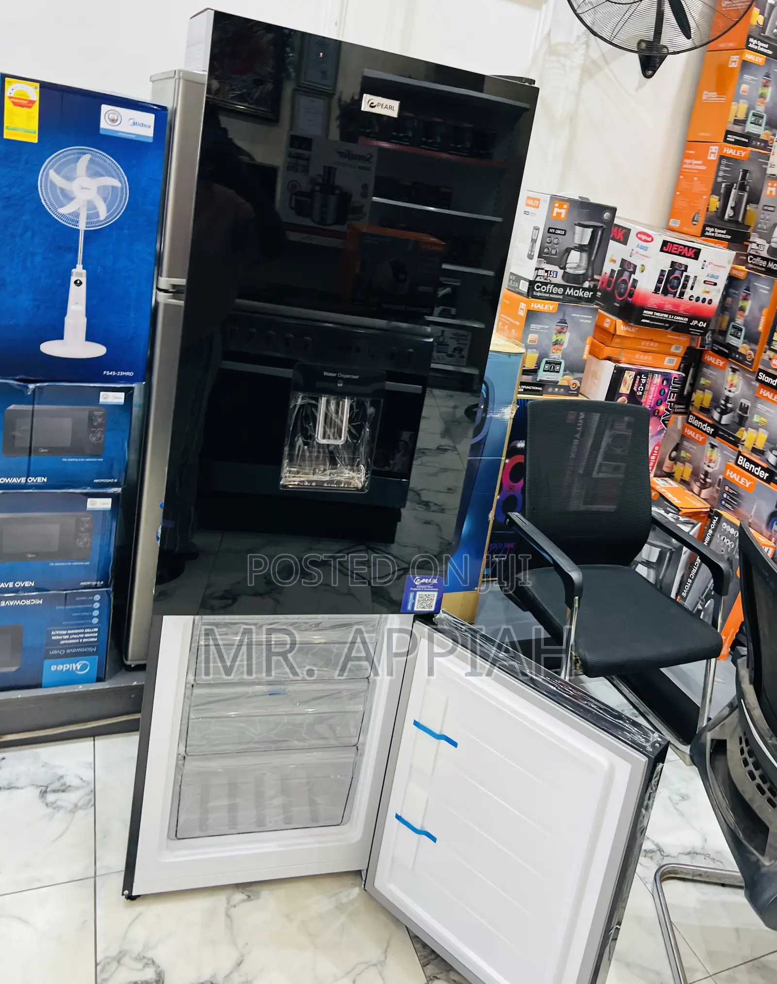 Get Unique Pearl Pf-370-13m Double Door Electric Refrigerator 