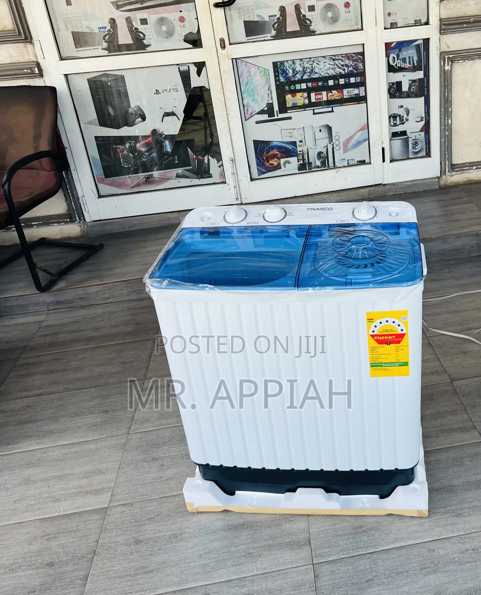 Sleek Nasco 8kg Top Load Electric Washing Machine(Semi-Auto) 