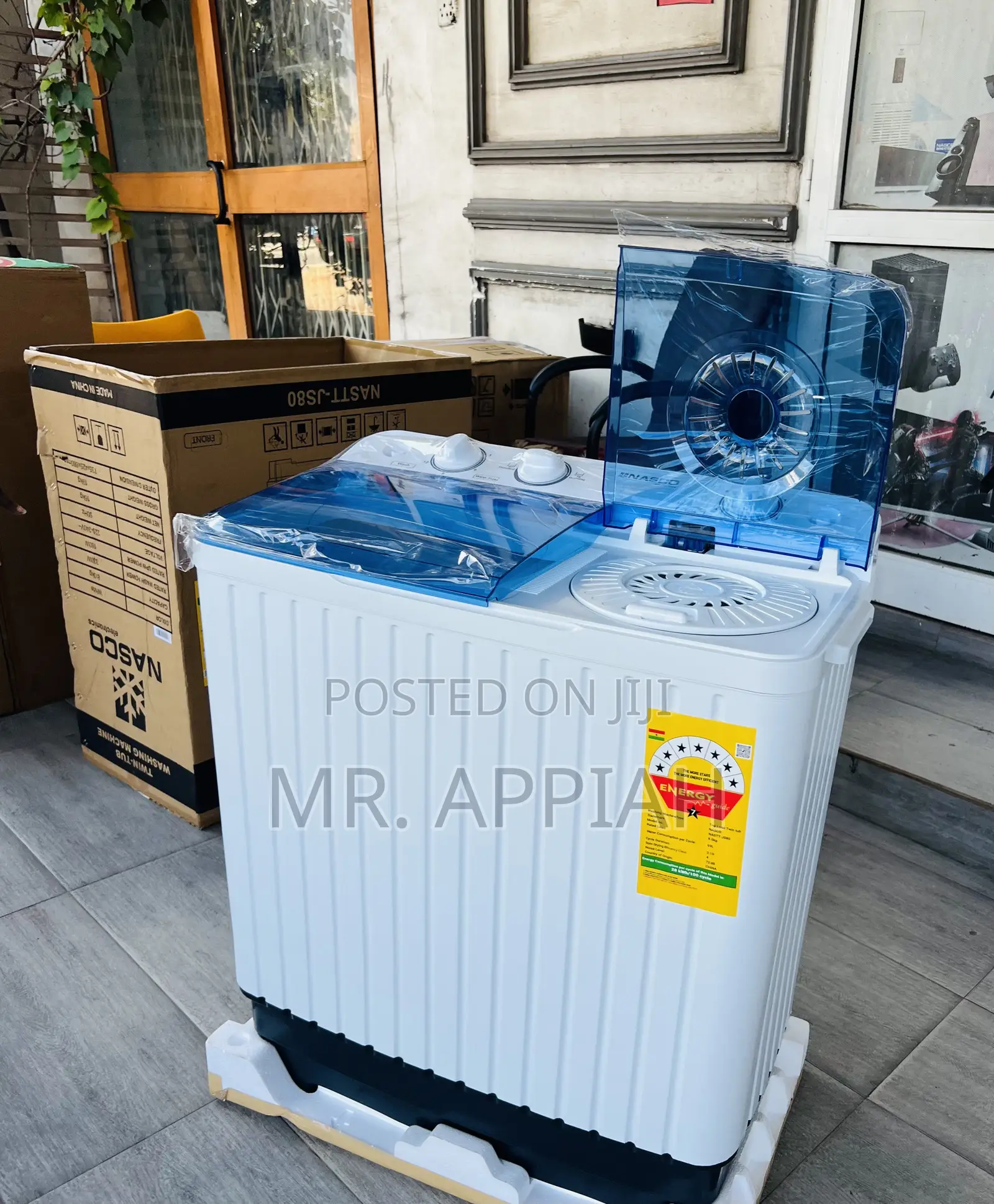 Lovely Design Nasco 8kg Semi-Auto Electric Washing Machine(Spin Dry)