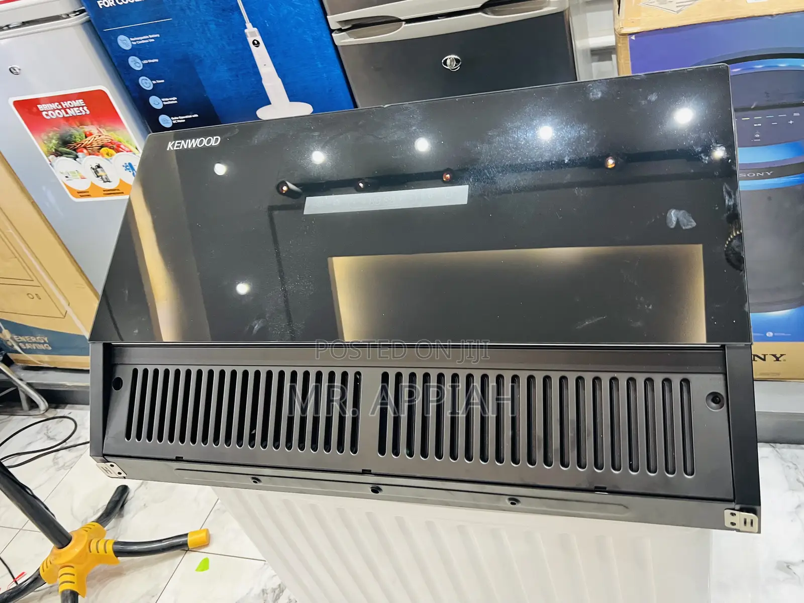 Unique Kenwood 90cm Electric Heat Extractor(Mirror)Tempered Glass