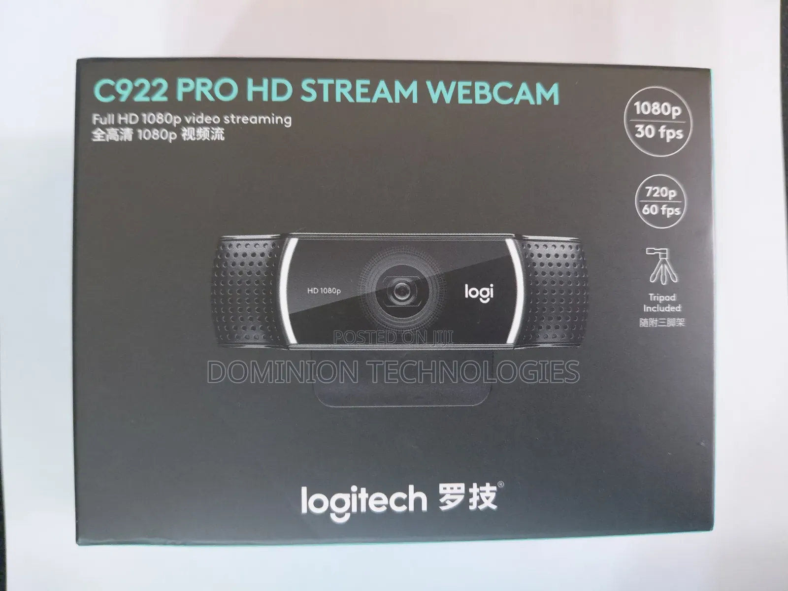 Logitech C922 Pro Hd Stream Webcam Fullhd 1080p Video Streaming