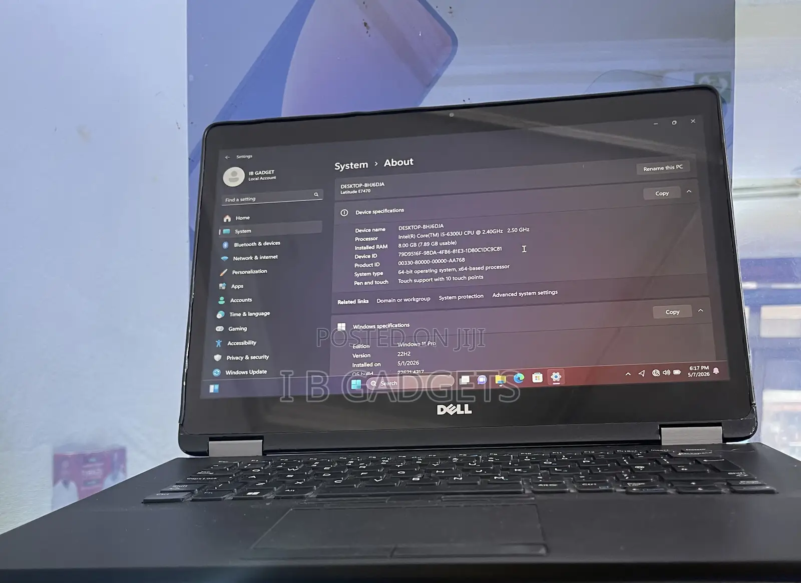 Laptop Dell Latitude 14 E7470 8GB Intel Core i5 SSD 256GB