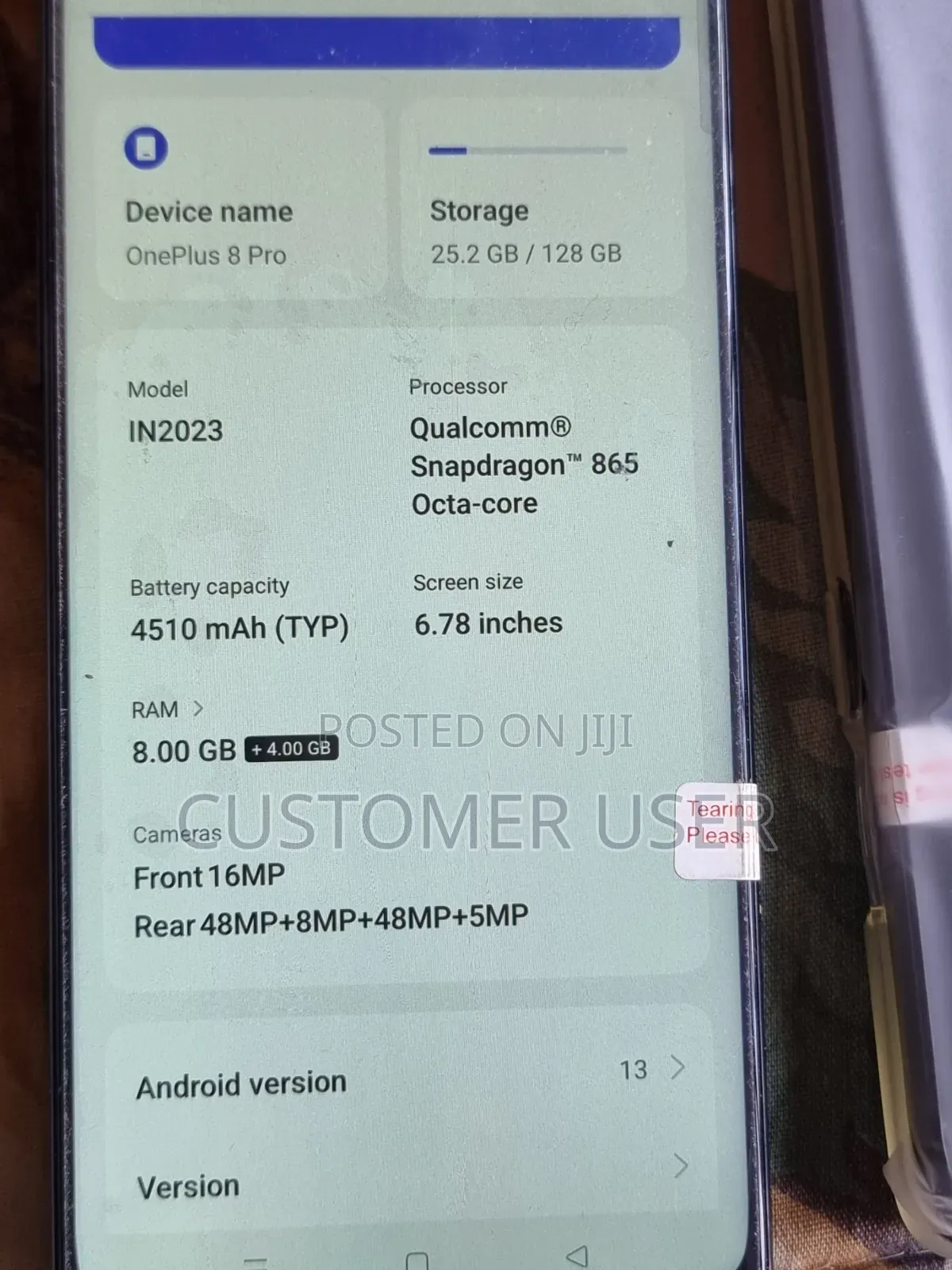 New OnePlus 8 Pro 128 GB Black