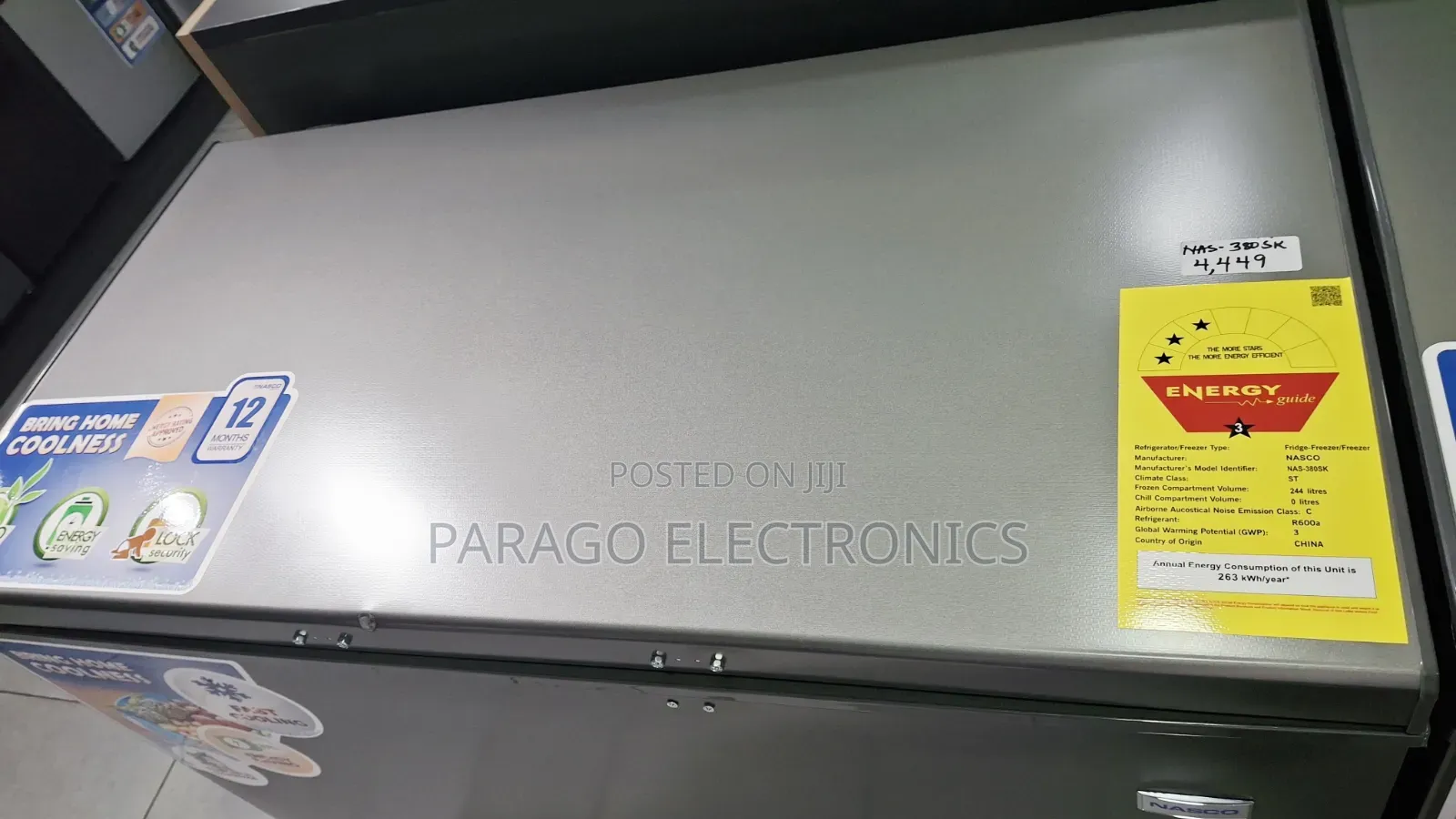 Nasco 244ltrs Chest Freezer Nas-380sk