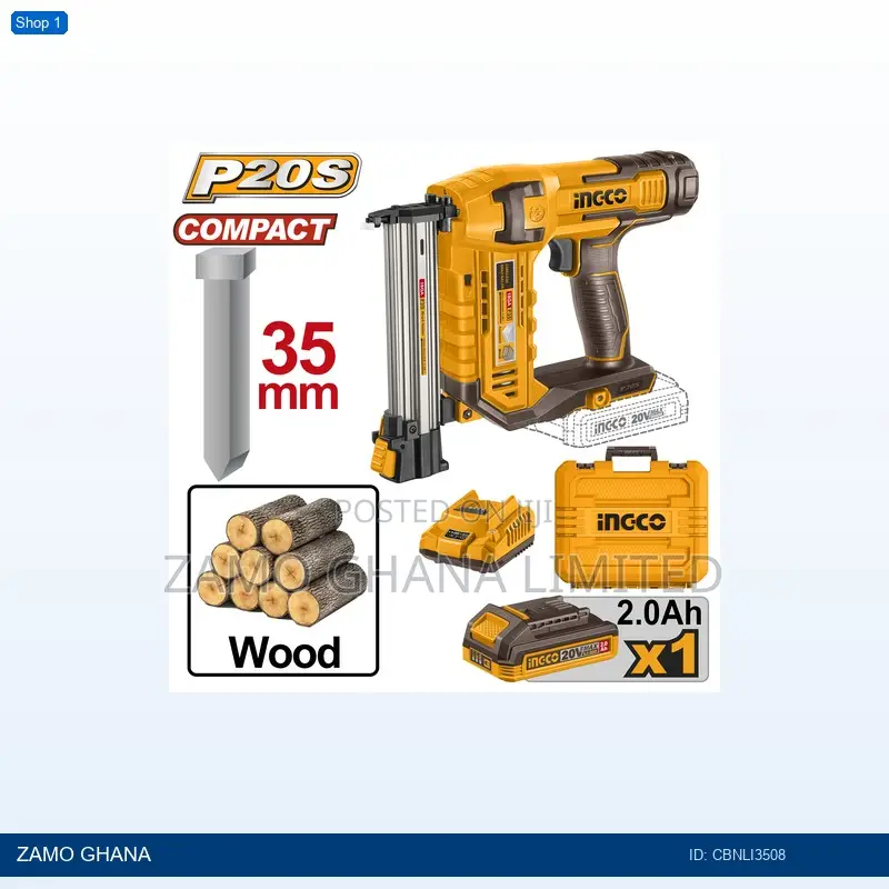 Lithiumion Cordless Brad Nailer Kit - Cbnli3508