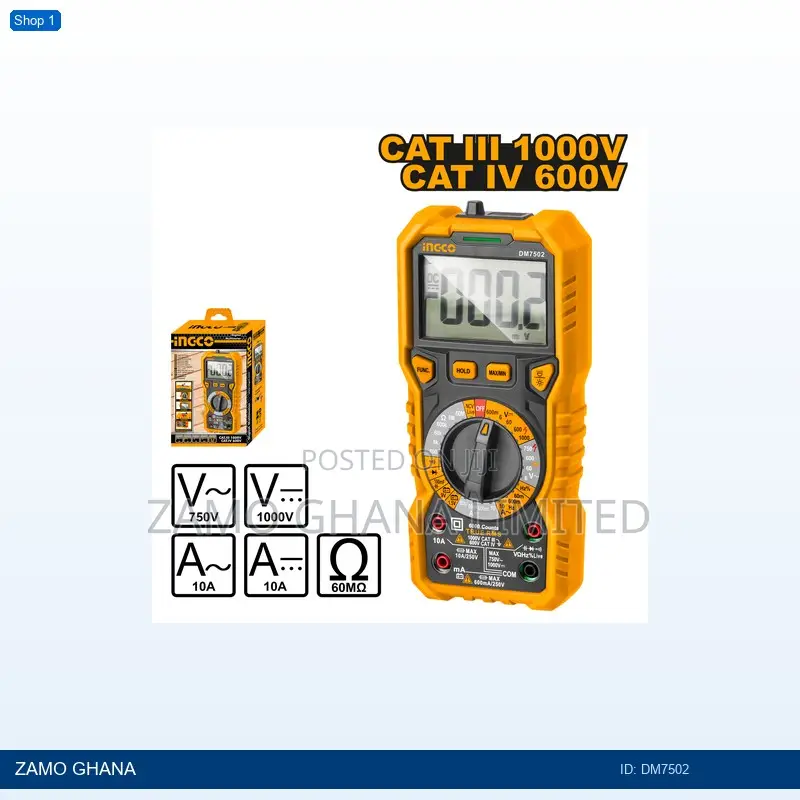 Digital Multimeter 6000 Counts - Dm7502