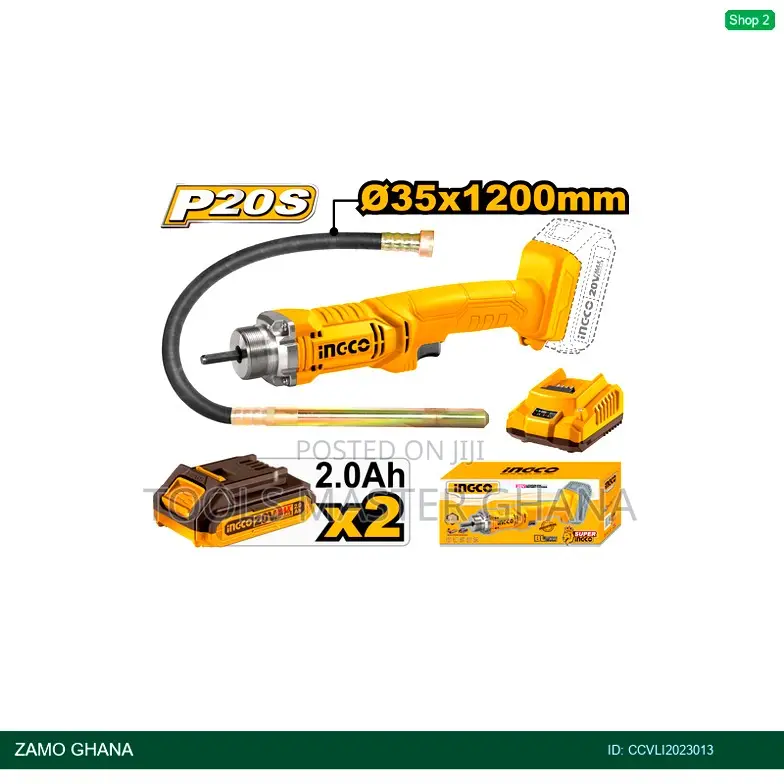 Cordle Concrete Vibrator 20v - Ccvli