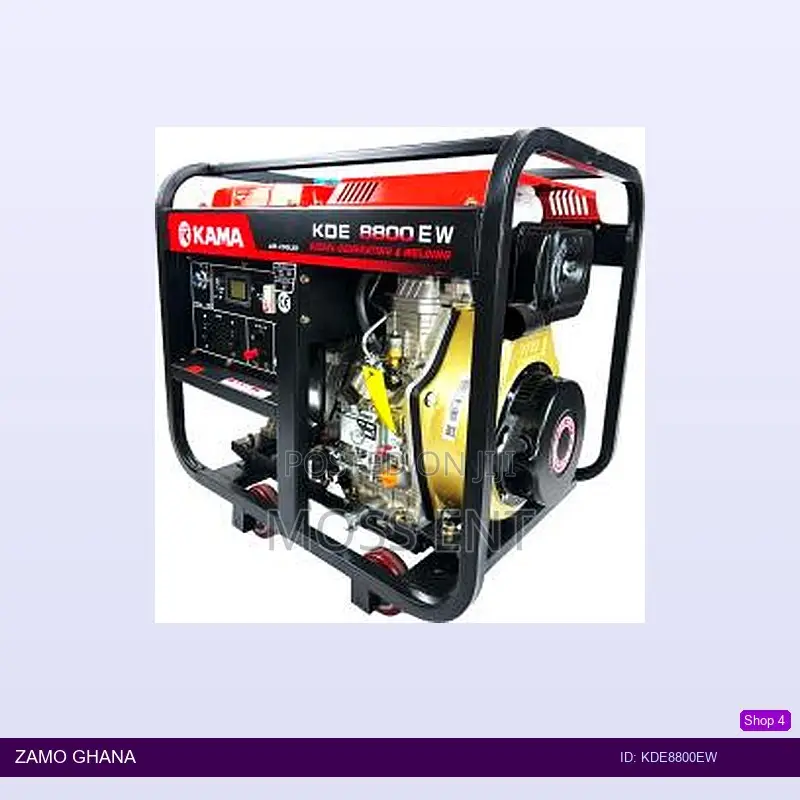 8800 Diesel Welding Generator 5.6kw 200a 1phase - Kde8800ew