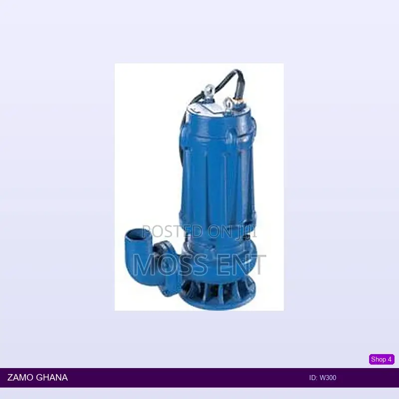 Sewage Water Pump 4.0hp Cast Iron - W300