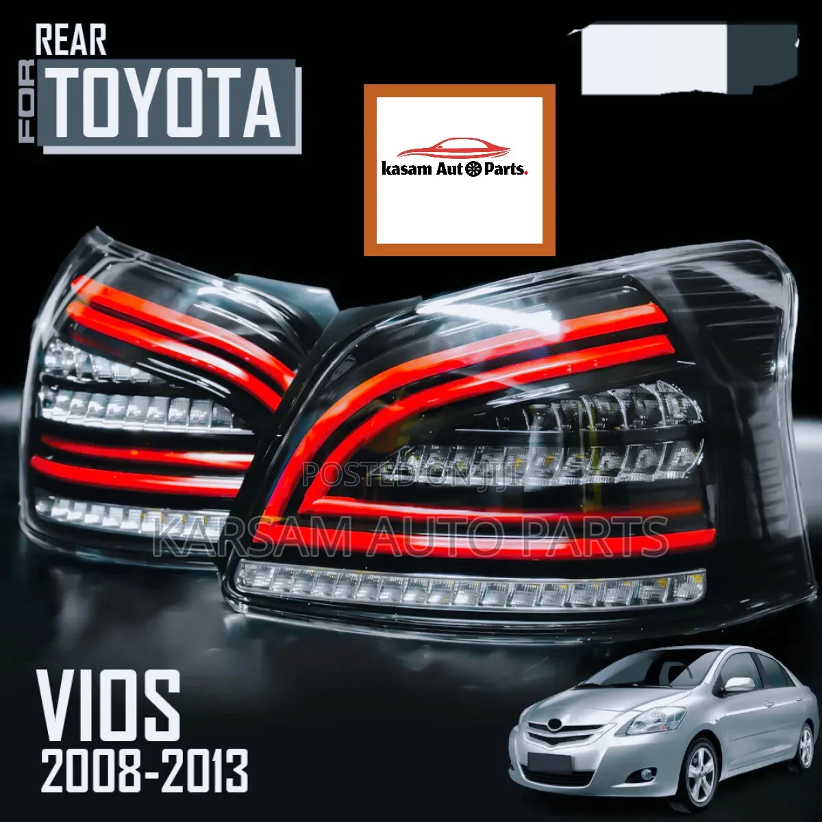 Yaris Taillight 2008 (Smoke Type)Dark Design