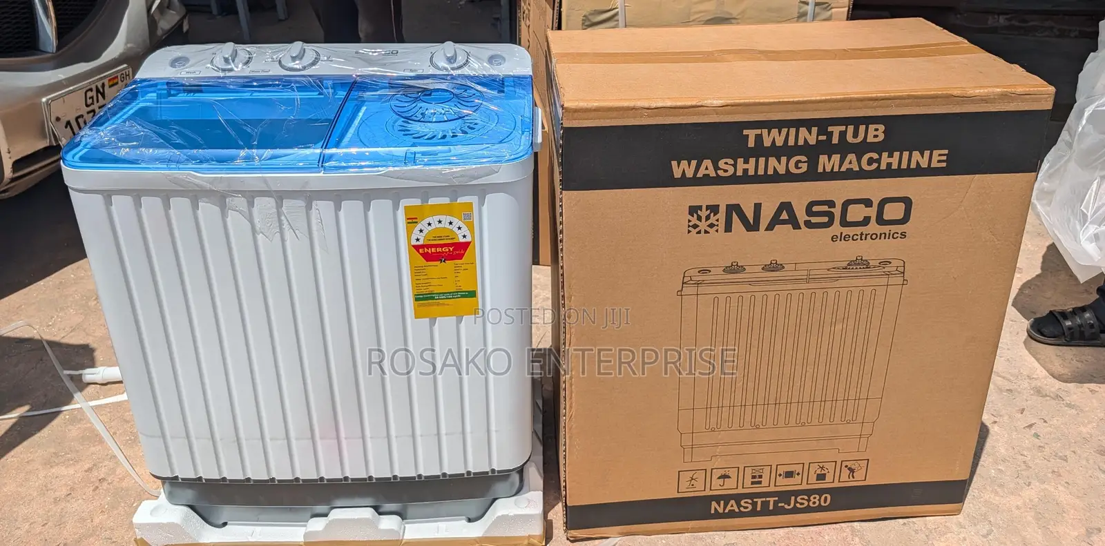 Nasco 8kg Semi Automatic Washing Machine Twin Tub