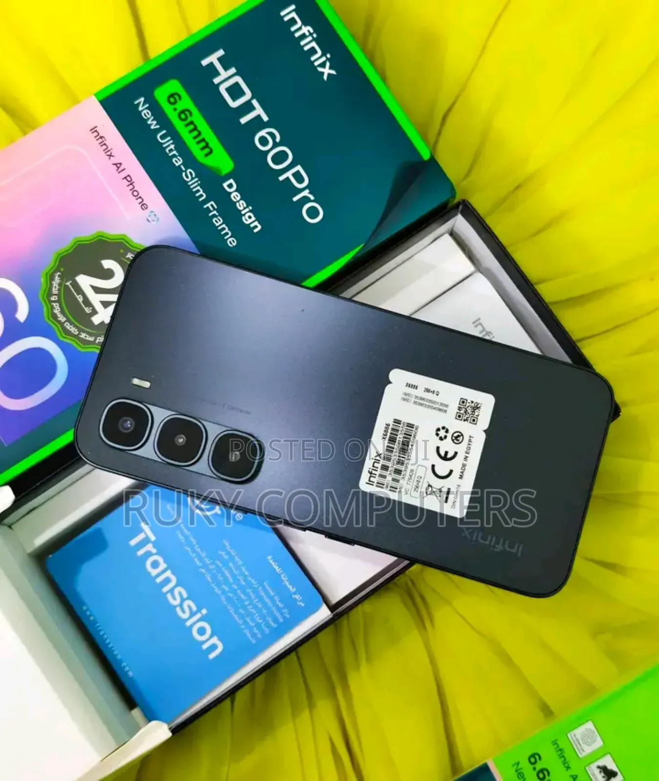New Infinix Hot 60 Pro 256 GB Black