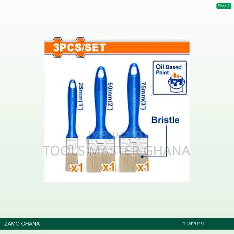 3 PCS Paint Brush - Wpb1931