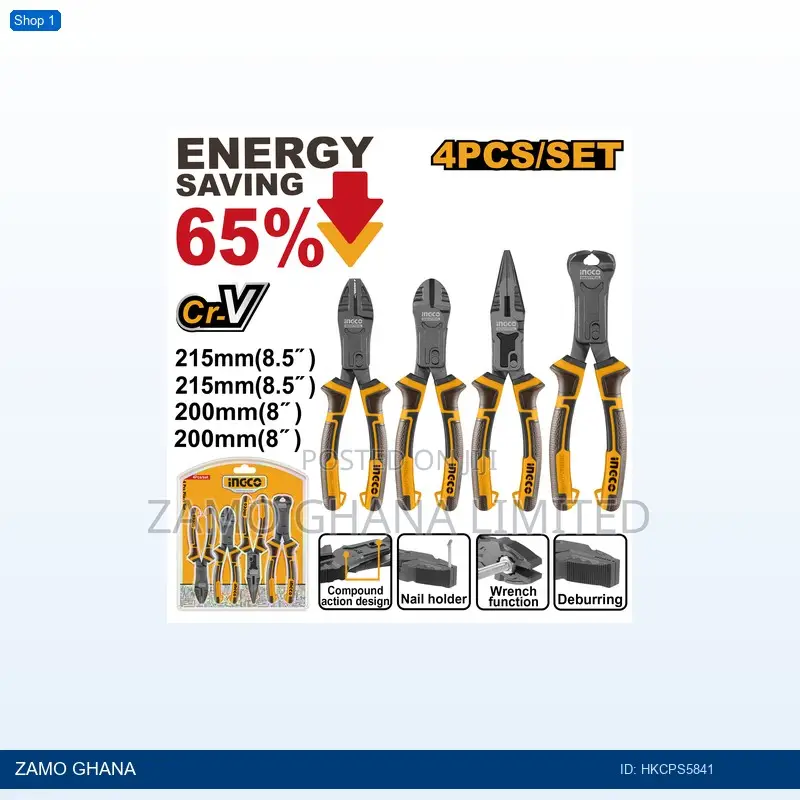 4 PCS Compound Action Pliers - Hkcps5841