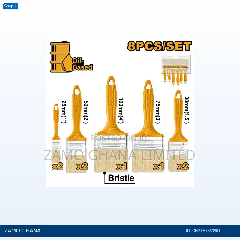 8 PCS Paint Brush - CHPTB