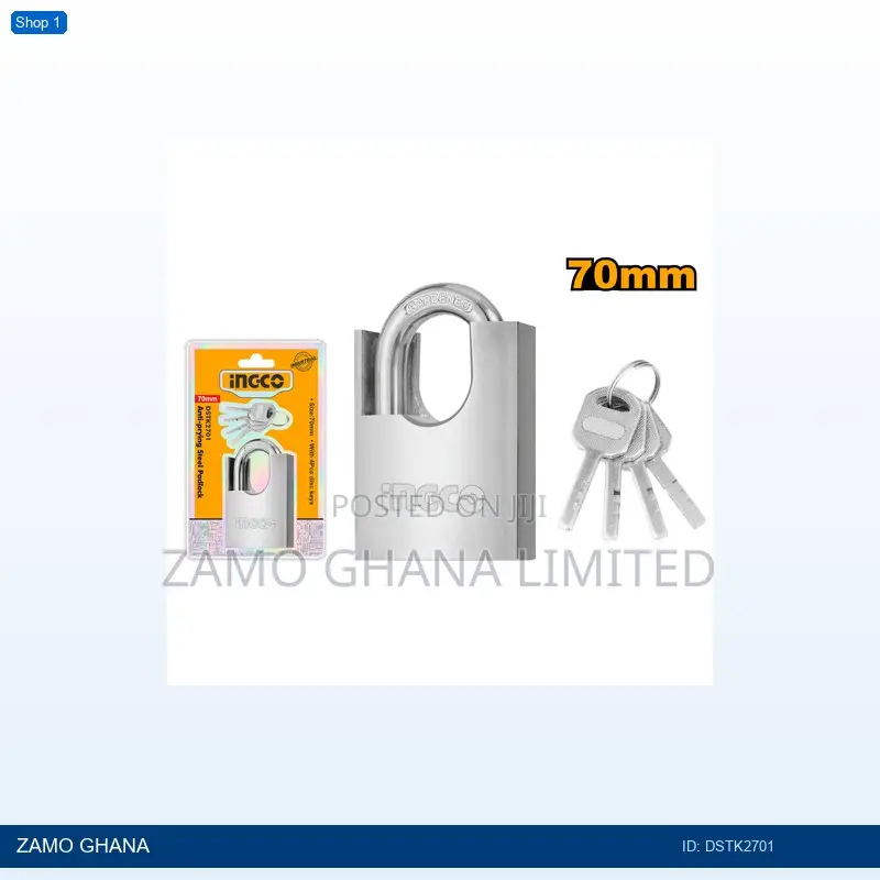 Antiprying Steel Padlock 70mm - Dstk2701