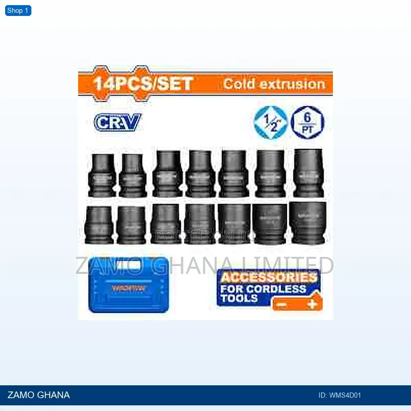 14 PCS 1/2"Dr. Impact Socket - Wms4d01