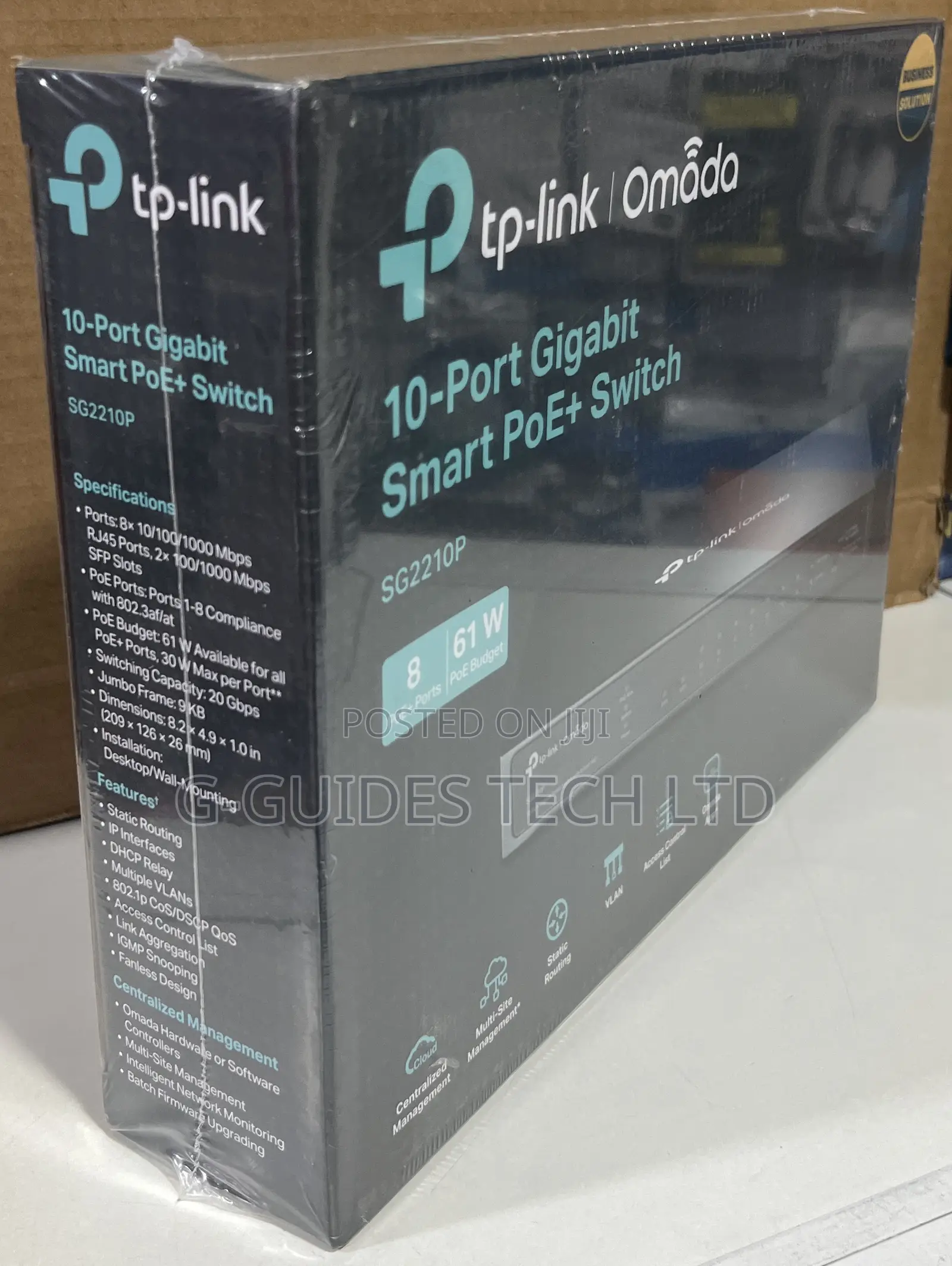 Tp-Link Omada Sg2210p 10-Port Gigabit Smart Poe+ Switch