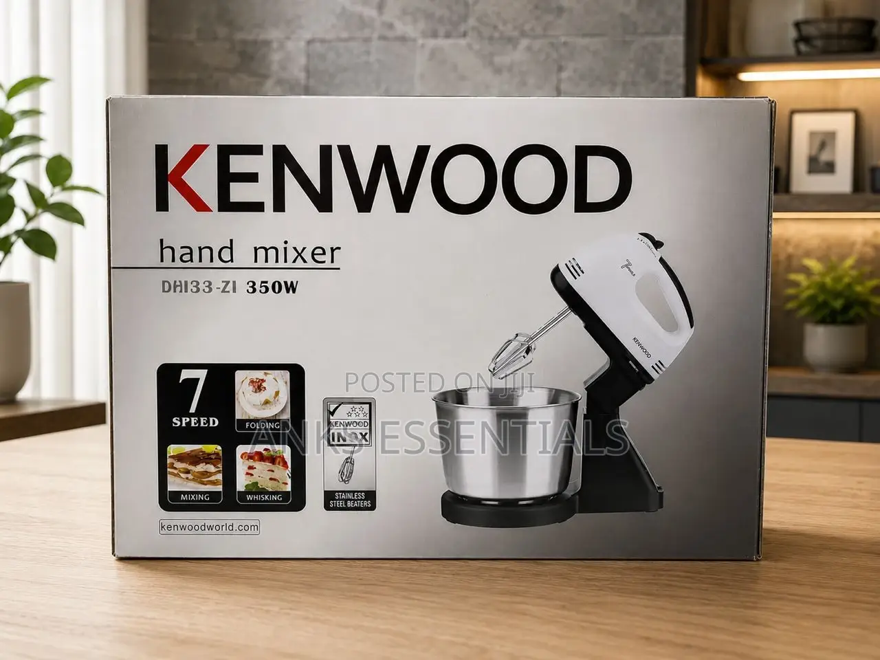 Kenwood 350w Hand Mixer With Bowl – 7 Speed