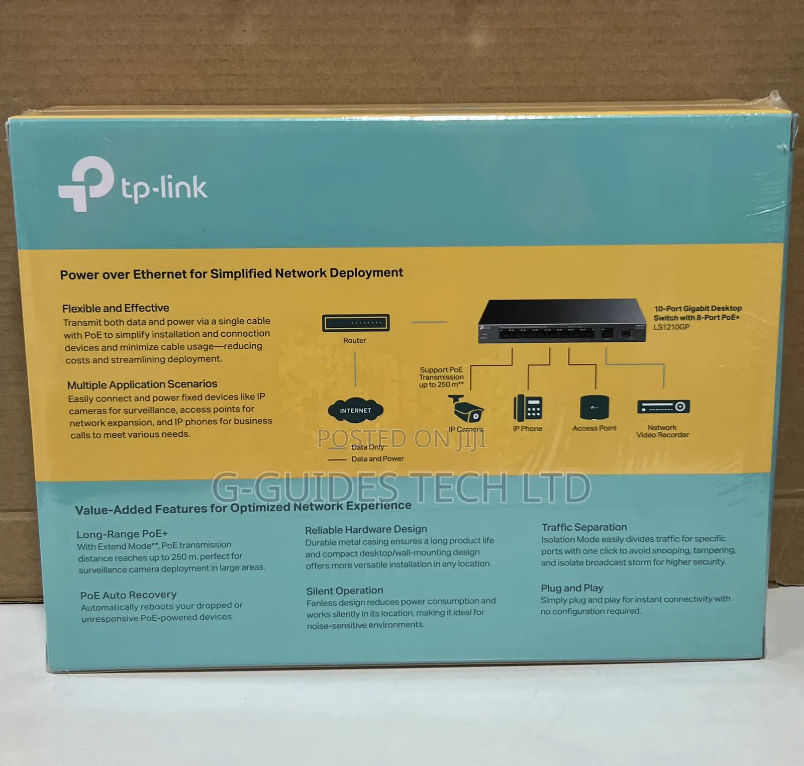 Tp-Link 10-Port Gigabit Desktop Poe+ Network Switch Litewave Ls1210gp