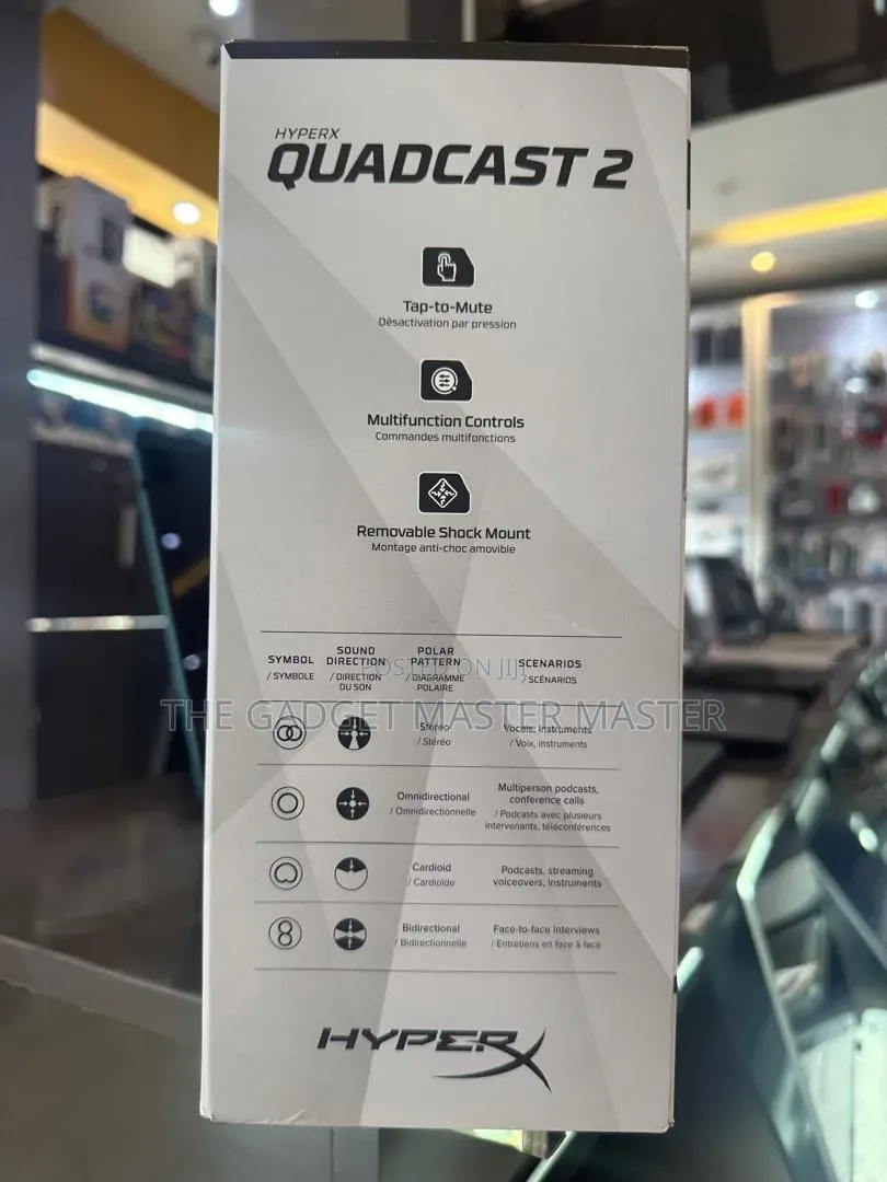 Hyperx Quadcast 2 Multipattern Usb Electret Condenser Microphone